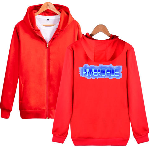 Image of Riverdale Hoodies - Riverdale Series Super Cool Logo Icon Zip Up Hoodie