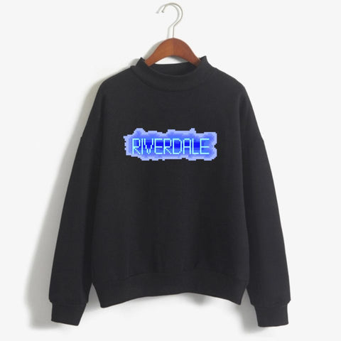 Image of Riverdale Ｍock Turtlenecks - Riverdale Series Super Cool Logo Icon Ｍock Turtleneck