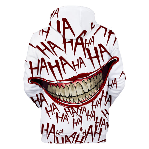 Image of Unisex 3D Print Blood Lip Halloween Sweatshirt Hoodies