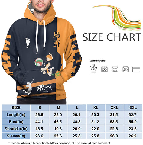 Image of Anime Haikyuu Costume Hoodie Pullover - 3D Printed Hooded Sweatshirt