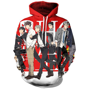 Anime Haikyuu Costume Hoodie Pullover - 3D Printed Hooded Sweatshirt