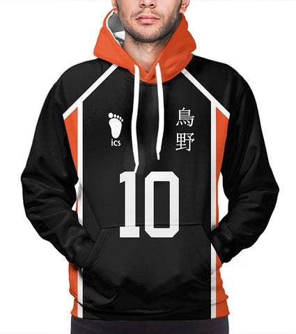 Image of Anime Haikyuu Costume Hoodie Pullover - 3D Printed Hooded Sweatshirt