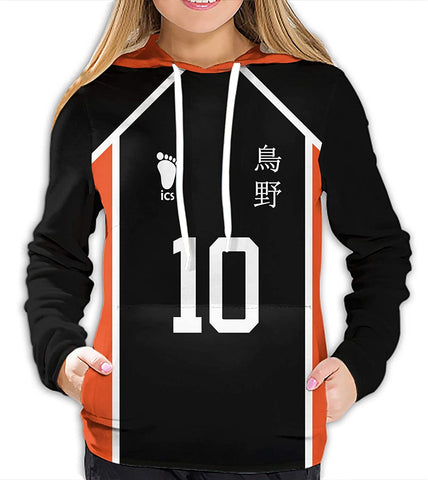 Image of Anime Haikyuu Costume Hoodie Pullover - 3D Printed Hooded Sweatshirt