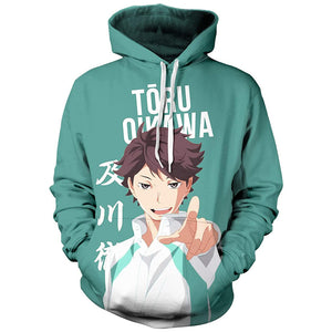 Anime Haikyuu Costume Hoodie Pullover - 3D Printed Hooded Sweatshirt