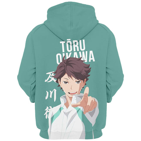 Image of Anime Haikyuu Costume Hoodie Pullover - 3D Printed Hooded Sweatshirt