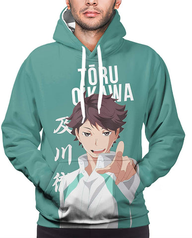 Image of Anime Haikyuu Costume Hoodie Pullover - 3D Printed Hooded Sweatshirt