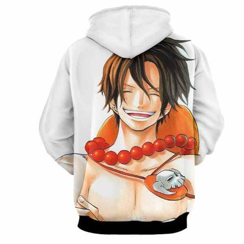 Image of One Piece Ace Smiling 3D Hoodie
