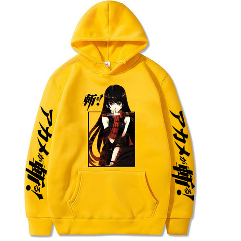 Image of Akame Ga Kill Hot Anime Hoodie Pullover Long Sleeve Hip Hop Sweatshirt