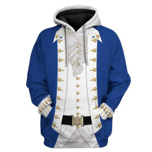 Historical Personage Alexander Hamilton 3D Printed Cosplay Hoodie