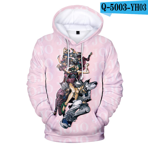 Image of Anime 3D JOJO Bizarre Adventure Hoodie Sweatshirt