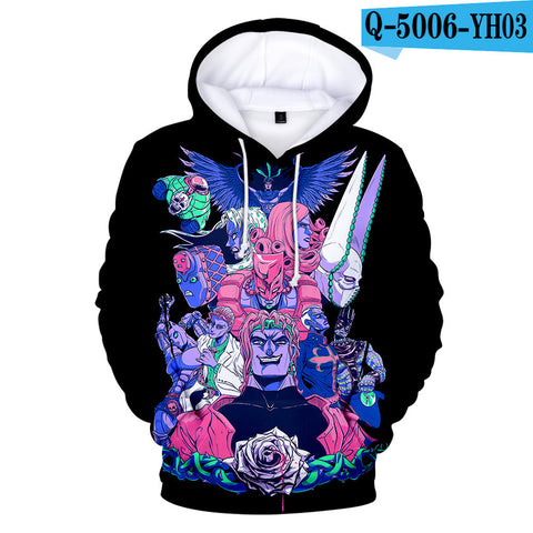 Image of Anime 3D JOJO Bizarre Adventure Hoodie Sweatshirt