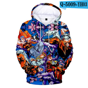 Anime 3D JOJO Bizarre Adventure Hoodie Sweatshirt