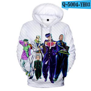 Anime 3D JOJO Bizarre Adventure Hoodie Sweatshirt