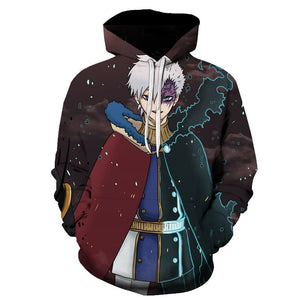 Black Clover Anime Print Pullover Hoodie Hip Hop Street Sweatshirt