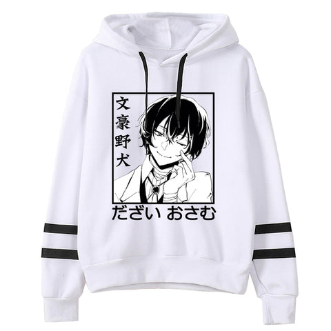 Image of Anime Bungo Stray Dogs Dazai Osamu Casual Hoodie Sweatshirt