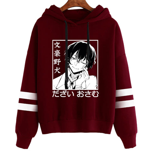 Image of Anime Bungo Stray Dogs Dazai Osamu Casual Hoodie Sweatshirt