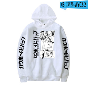 Anime Cowboy Bebop Hoodie Unisex Hip Hop Sweatshirt Loose Oversized Streetwear Pullover