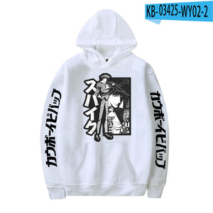 Anime Cowboy Bebop Hoodie Unisex Hip Hop Sweatshirt Loose Oversized Streetwear Pullover