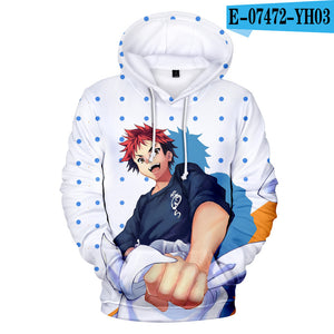 Anime Food Wars Hoodies - Casual Fashion Streetwear Sweatshirts