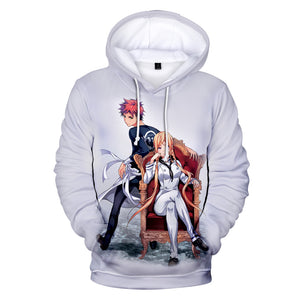 Anime Food Wars Hoodies - Casual Fashion Streetwear Sweatshirts