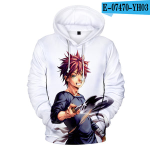 Anime Food Wars Hoodies - Casual Fashion Streetwear Sweatshirts