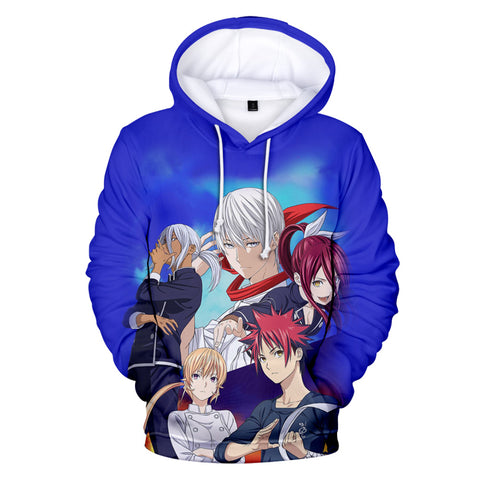 Image of Anime Food Wars Hoodies - Casual Fashion Streetwear Sweatshirts