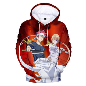 Anime Food Wars Hoodies - Casual Fashion Streetwear Sweatshirts