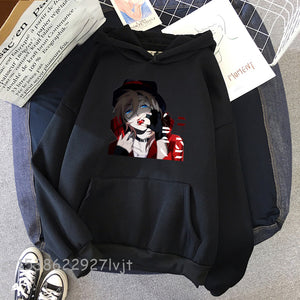 Anime Bungou Stray Dog Print Hoodies Aesthetic Streetwear Sweatshirt