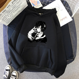 Anime Bungou Stray Dog Print Hoodie Harajuku Oversized Sweatshirt Casual Hoodies