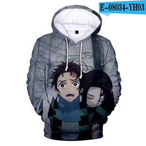 Anime Demon Slayer Hoodies - Kamado Nezuko 3D Printed Streetwear