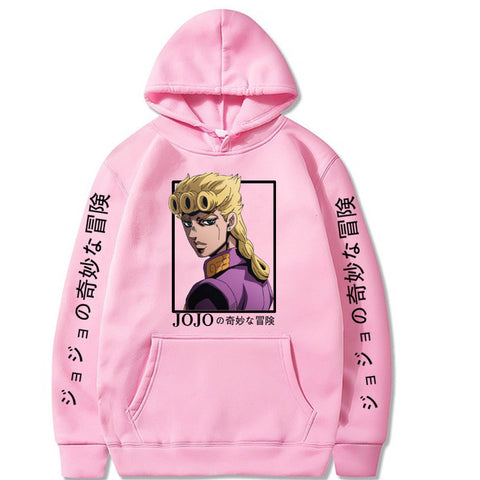 Image of Anime Hoodie Jojo's Bizarre Adventure Casual Loose Unisex Pullover Sweatshirt