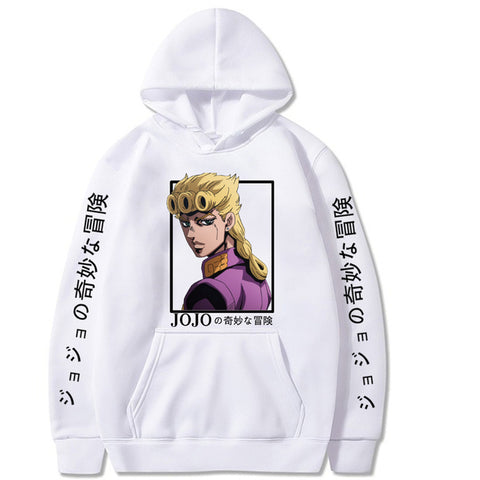 Image of Anime Hoodie Jojo's Bizarre Adventure Casual Loose Unisex Pullover Sweatshirt