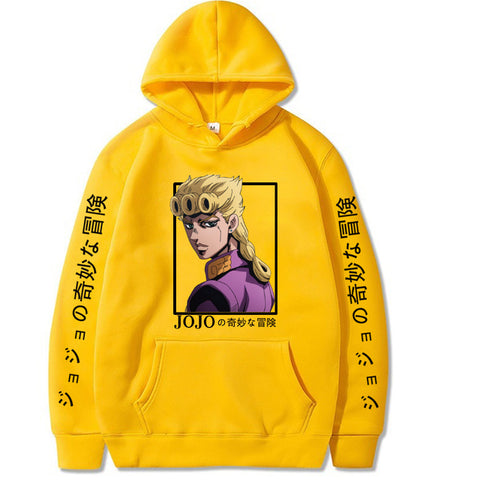 Image of Anime Hoodie Jojo's Bizarre Adventure Casual Loose Unisex Pullover Sweatshirt