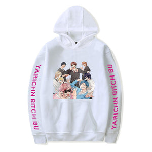 Anime Yarichin Bitch Club Hoodie Autumn Hip Hop Hoodie Sweatshirts