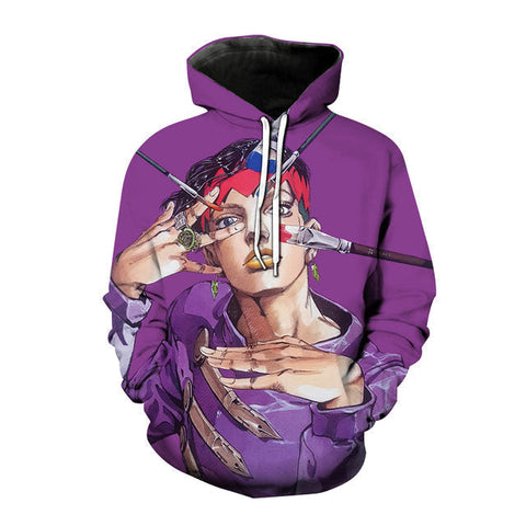 Image of Anime JOJO's Bizarre Adventure 3D Hoodies Oversized Harajuku Pullover Sweatshirt