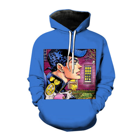 Image of Anime JOJO's Bizarre Adventure 3D Hoodies Oversized Harajuku Pullover Sweatshirt