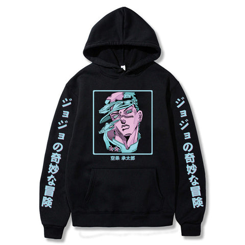 Image of Anime Jojo's Bizarre Adventure Hoodie Jotaro Kujo Vaporwave Sweatshirts