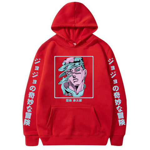 Image of Anime Jojo's Bizarre Adventure Hoodie Jotaro Kujo Vaporwave Sweatshirts