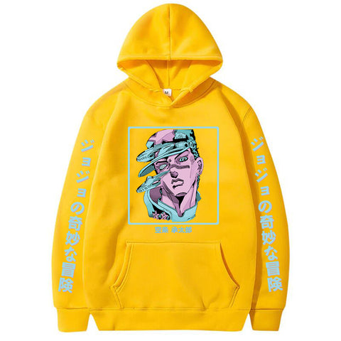 Image of Anime Jojo's Bizarre Adventure Hoodie Jotaro Kujo Vaporwave Sweatshirts