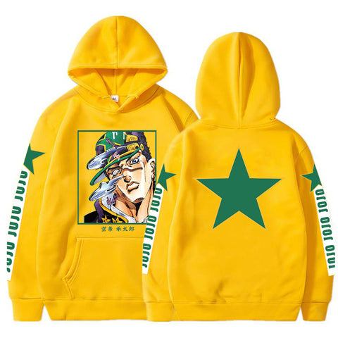 Image of Anime Jojo's Bizarre Adventure Hoodies Kujo Jotaro Cozy Tops