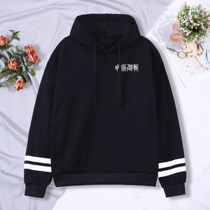 Anime Jujutsu Kaisen Letter Prints Hoodie Oversized Sportswear