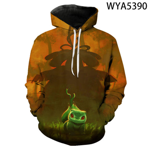 Image of Anime Pokemon Pullover - 3D Printed Sweatshirt Hoodie