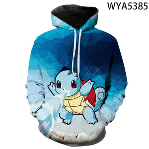 Anime Pokemon Pullover - 3D Printed Sweatshirt Hoodie