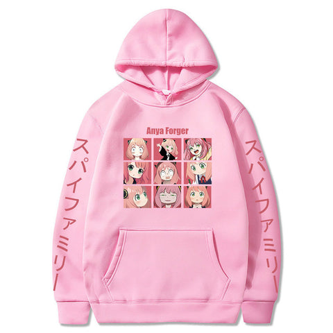 Image of Anime Spy X Family Anya Forgeri Hoodie Pocket Sweatshirt