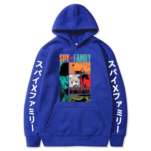 Anime Spy X Family Hoodies Anya Forger Bond Forger Graphics Hoodies Unisex Oversized Sweatshirt