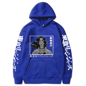 Anime Tokyo Revengers Keisuke Baji Printed Hoodies Hip Hop Sweatshirts