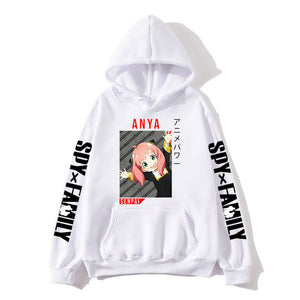 Anya Forger Japan Anime Spy X Family Hoodies Casual Long Sleeve Oversize Streetwear Sweatshirts