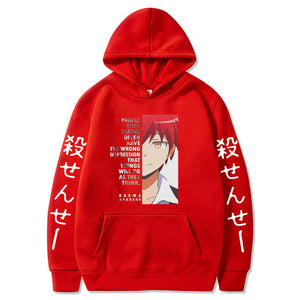 Assassination Classroom Anime Hoodies Unisex Long Sleeve Harajuku Akabane Karma Cool Graphic Sweatshirt