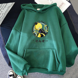 Assassination Classroom Korosensei Anime Hoodies Harajuku Hoody Spring Autumn Hooded Pullover Sweatshirts