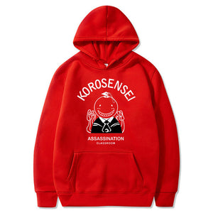 Assassination Classroom Korosensei Anime Hoodies Autumn Casual Pullover Sweatshirts